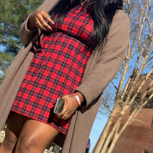 Boohoo Plus Dresses & Skirts - Red Plaid Dress